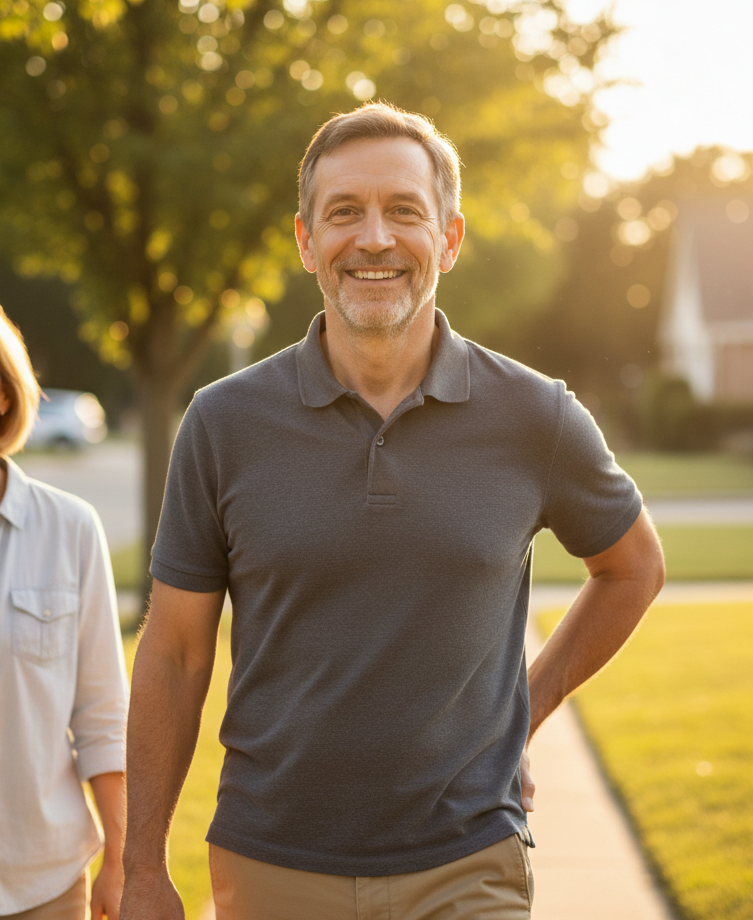 Robert after 90 days with NervEase — back to walking